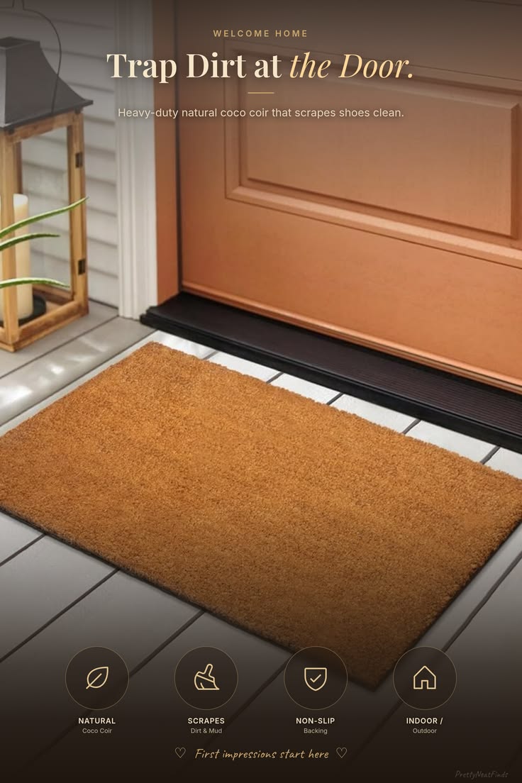 Natural Coco Coir Doormat (Heavy-Duty)