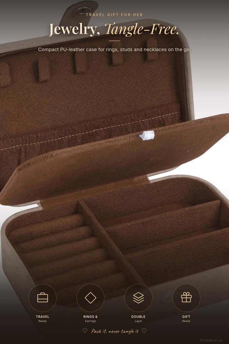 Travel Jewelry Box (Double Layer)