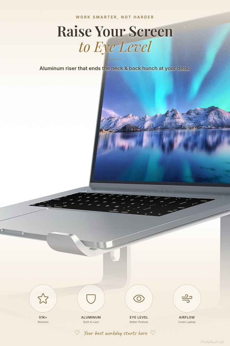 SOUNDANCE Aluminum Laptop Stand (10-15.6")