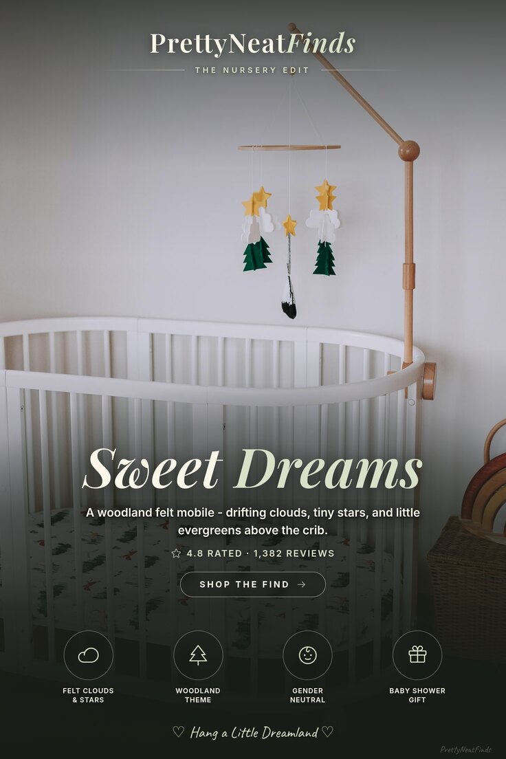 Sorrel + Fern Woodland Felt Baby Crib Mobile