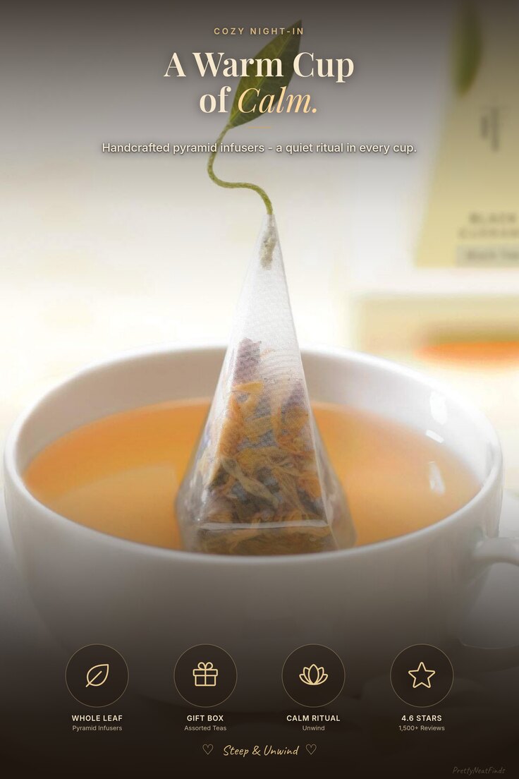 Tea Forte Petite Presentation Box - Assorted Pyramid Infuser Teas